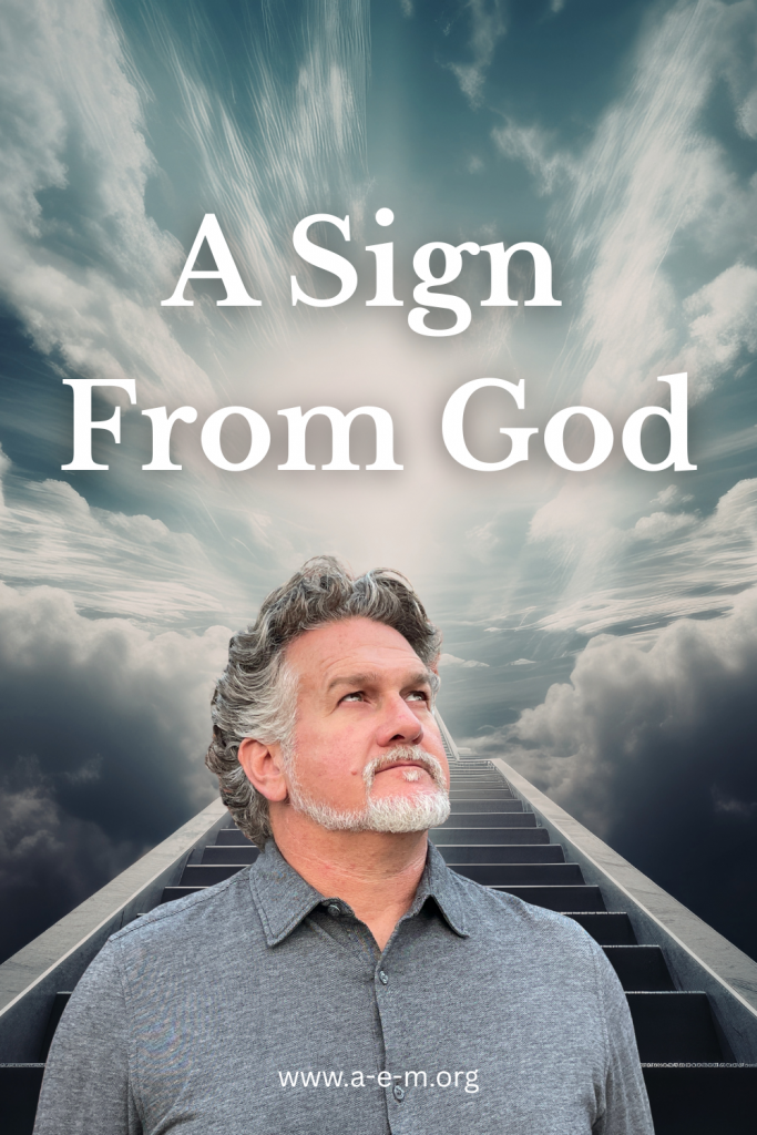 a sign from god start creating now